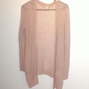 Sparkly pink cardigan